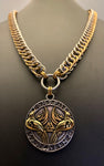 Viking raven rune necklace