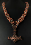Mjolnir chainmail necklace