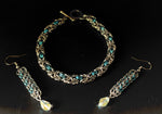 Chainmail bracelet/earring set