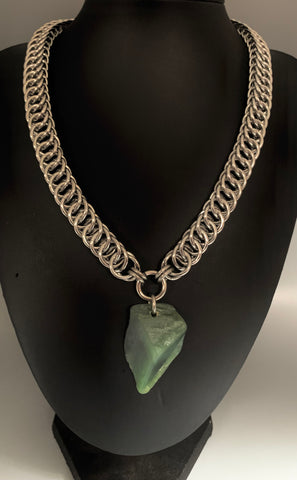 Fashion chainmail necklace