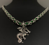 Dragon chainmail necklace