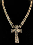 Claddagh Cross chainmail necklace