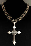 Templar Cross chainmail necklace