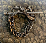 Celtic dragon hairpin