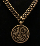 Brass Sleipnir chainmail necklace