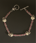 Chainmail skull bracelet