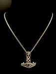 Sterling silver Mjolnir necklace