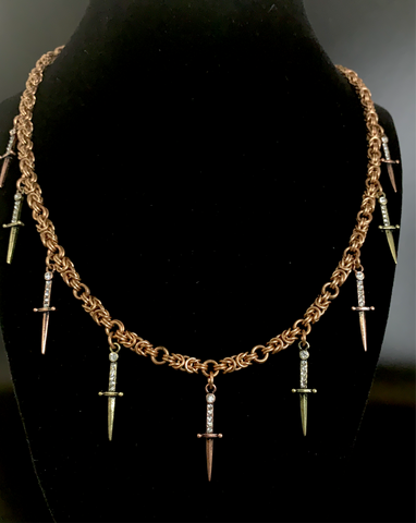 Chainmail fashion necklace