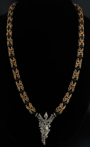 Viking Berserker chainmail necklace