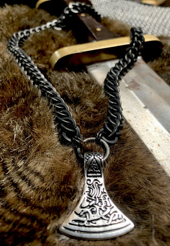 Norse chainmail necklace