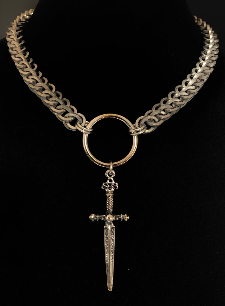 Chainmail choker necklace hotsell