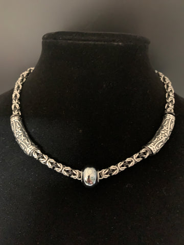 Stainless steel chainmail choker