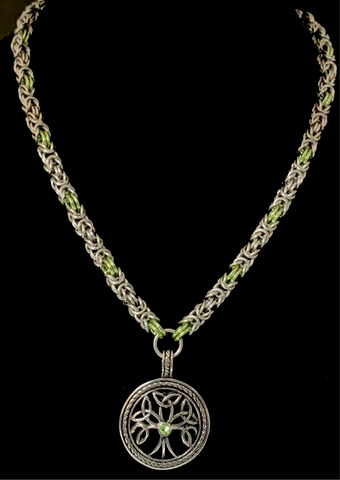 Celtic chainmail necklace
